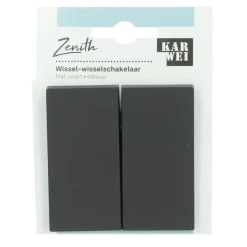 KARWEI Zenith wissel-wisselschakelaar mat zwart
