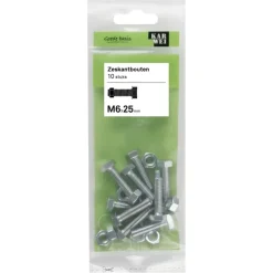 KARWEI zeskantbout voldraad M6x25 mm 10 stuks