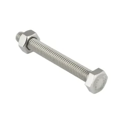 KARWEI zeskantbout voldraad rvs M6x30 mm 8 stuks