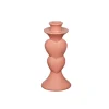KARWEI Keramieken kandelaar roze 8,5x8,5x19,5cm