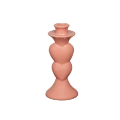 KARWEI Keramieken kandelaar roze 8,5x8,5x19,5cm