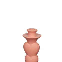 KARWEI Keramieken kandelaar roze 8,5x8,5x19,5cm