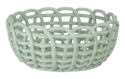 Geen Keramieken mand groen 23x23x10,3cm