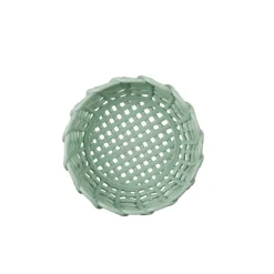 Geen Keramieken mand groen 23x23x10,3cm