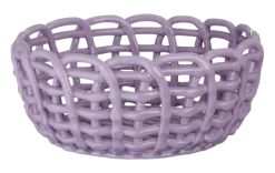 Geen Keramieken mand lila 23x23x10,3cm