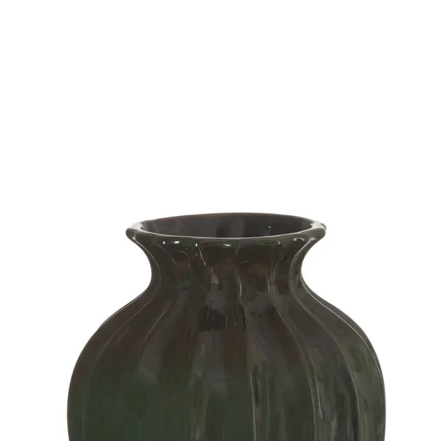 KARWEI Keramieken vaas groen 25,4x25,4x38cm