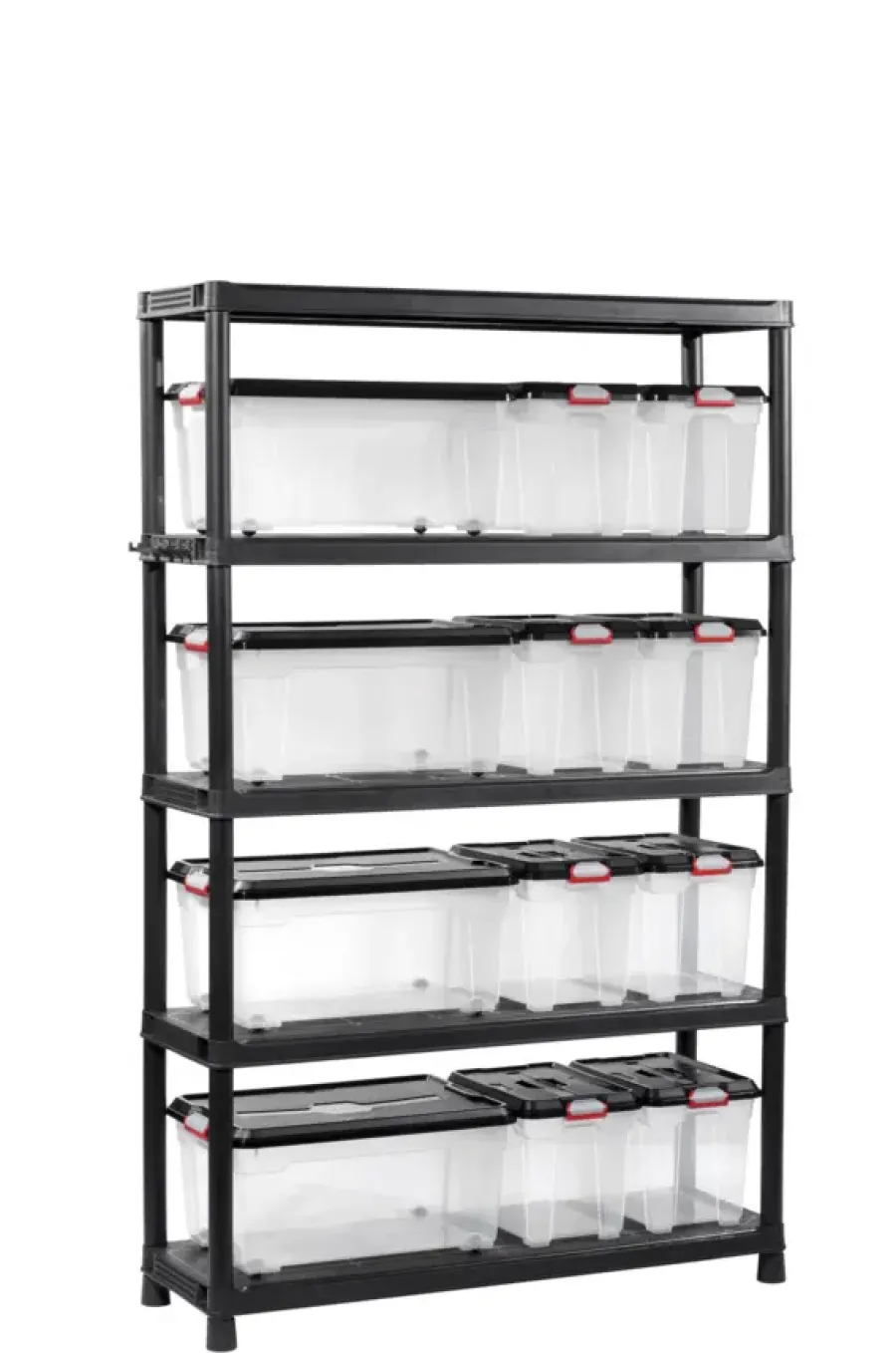 KETER Plus stellingkast kunststof zwart 120 x 40 x 187 cm