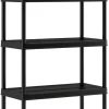 KETER Plus stellingkast - 5 planken - 90x40x182cm - zwart