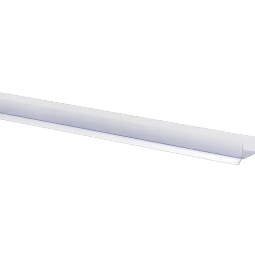 Keukenplintprofiel kunststof 9.5x20mm transparant lengte 260cm