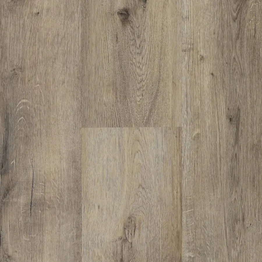 Geen Kleurstaal click PVC Basic grijs/bruin eiken houtlook
