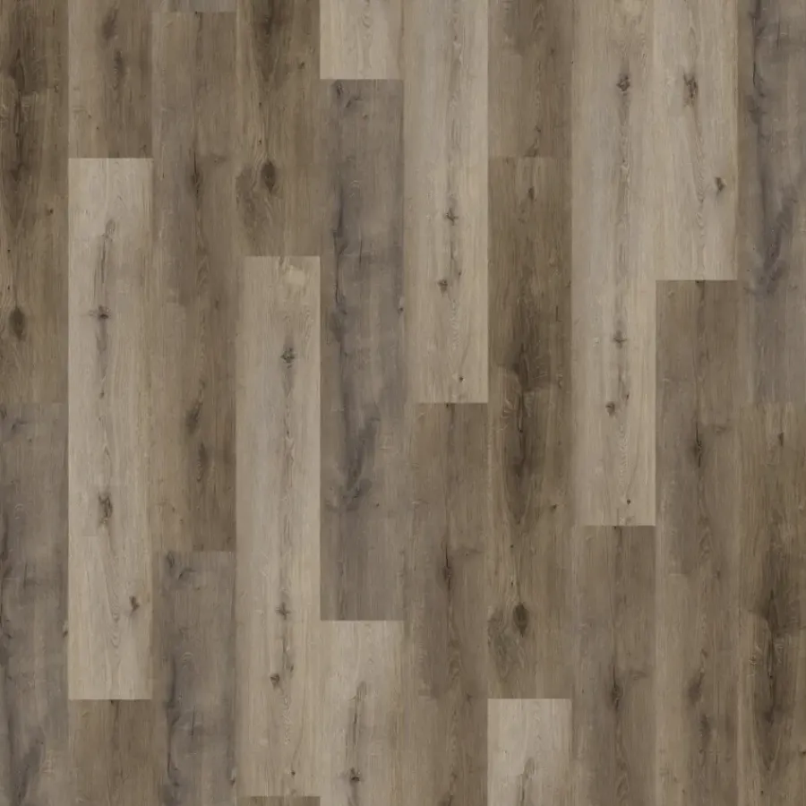 Geen Kleurstaal click PVC Basic grijs/bruin eiken houtlook
