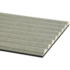 Kleurstaal lattenwand Decowall Acoustic Curve salie 25x30cm