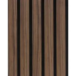 Kleurstaal lattenwand Decowall Advanced walnoot 25x30cm