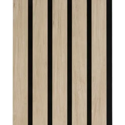 Kleurstaal lattenwand Decowall Advanced natuur eiken 25x30cm