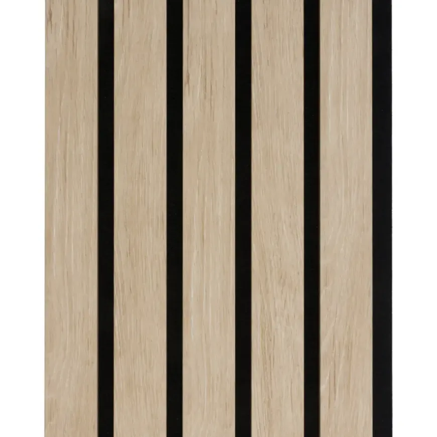 Kleurstaal lattenwand Decowall Advanced natuur eiken 25x30cm