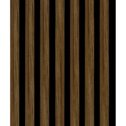 Kleurstaal lattenwand Decowall Acoustic walnoot 25x30cm