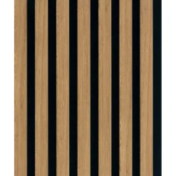Kleurstaal lattenwand Decowall Acoustic brons eiken 25x30cm