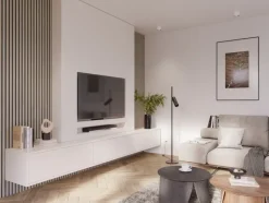 Kleurstaal lattenwand Decowall Acoustic vergrijsd eiken 25x30cm