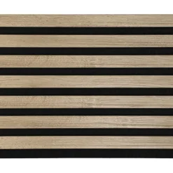 Kleurstaal lattenwand Decowall Acoustic vergrijsd eiken 25x30cm