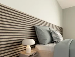 Kleurstaal lattenwand Decowall Acoustic vergrijsd eiken 25x30cm