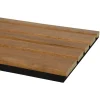 Kleurstaal lattenwand Decowall Acoustic Blend brons eiken 25x30cm