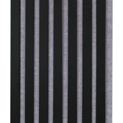 Kleurstaal lattenwand Decowall Acoustic zwart 25x30cm