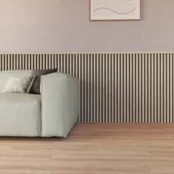 Kleurstaal lattenwand Decowall Acoustic eiken 25x30cm