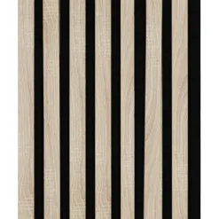Kleurstaal lattenwand Decowall Acoustic eiken 25x30cm
