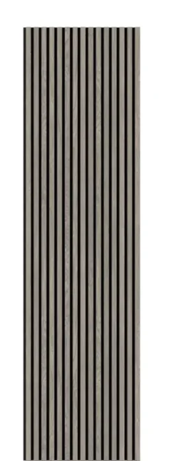 Kleurstaal lattenwand grijs eiken 20x30 cm