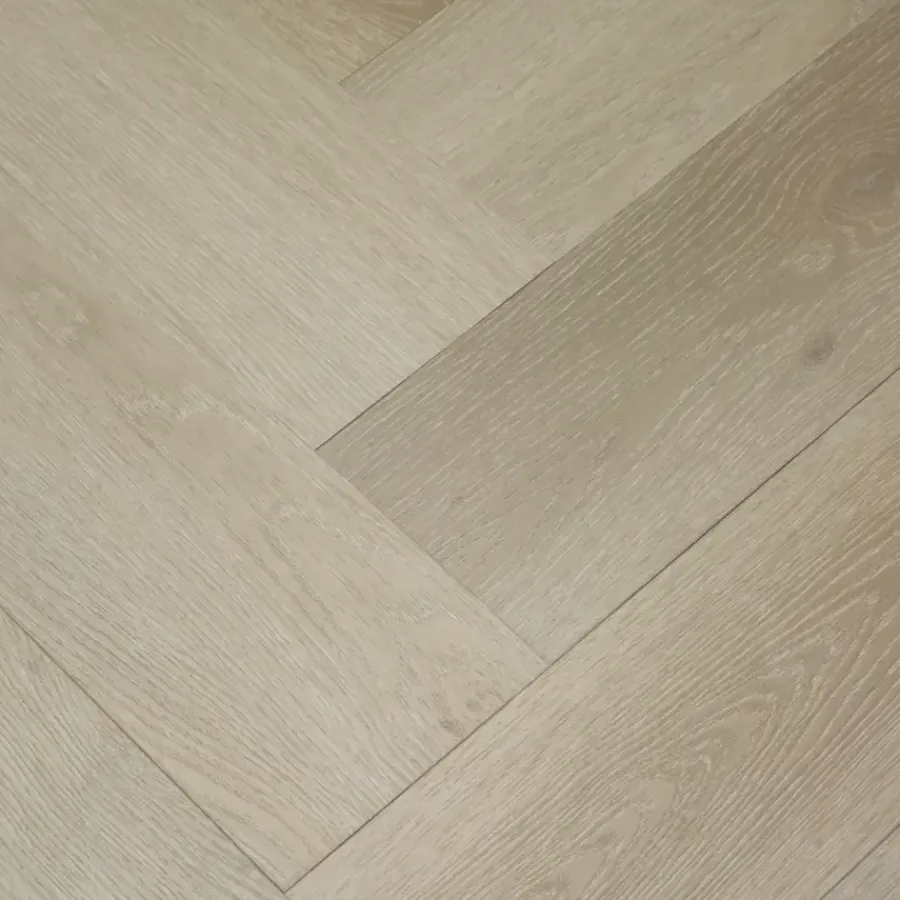Le Noir & Blanc Kleurstaal click PVC Stretto visgraat beige eiken houtlook
