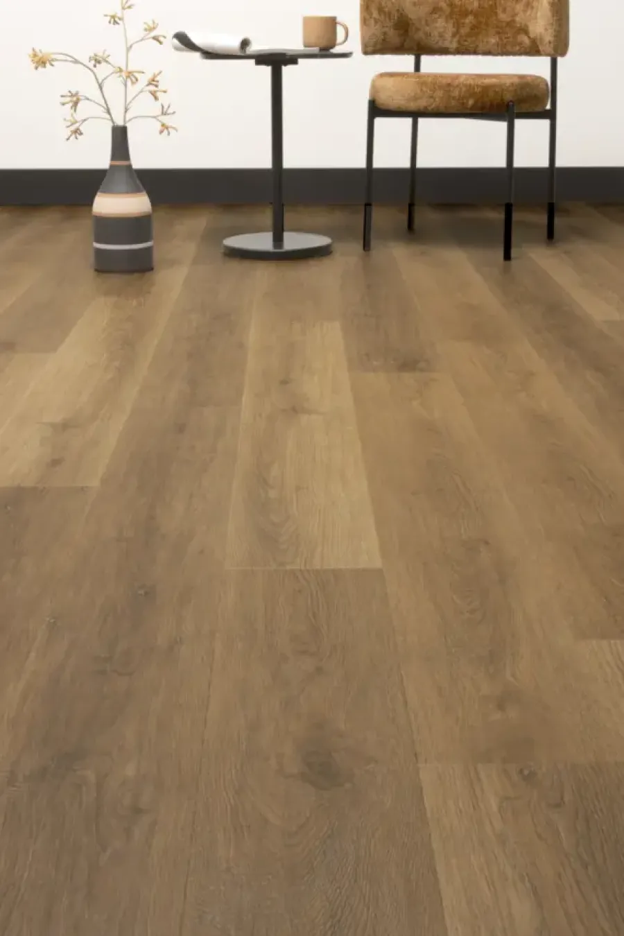 Lundia Kleurstaal click PVC Zuiver Linna donkerbruin houtlook