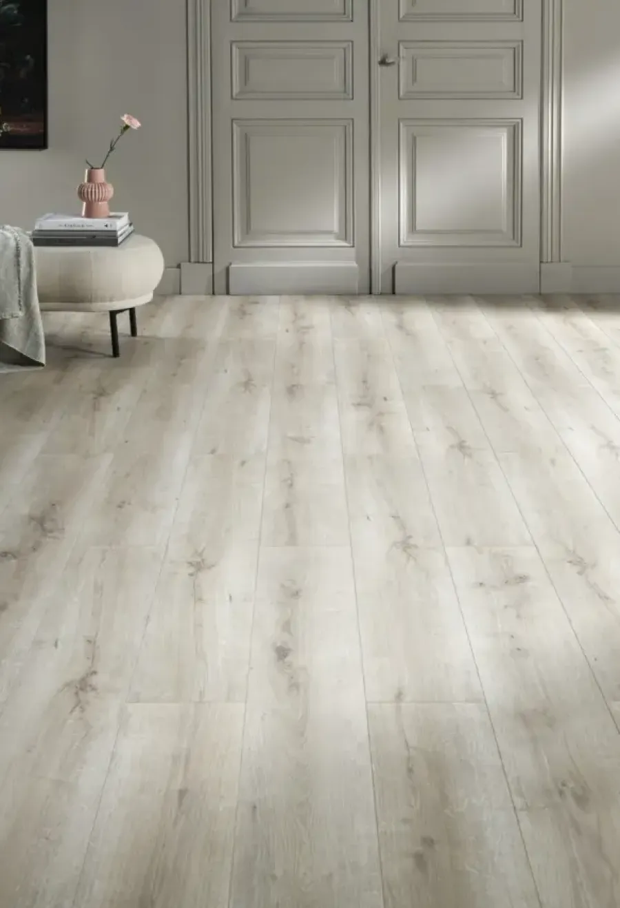 vtwonen Kleurstaal click PVC EVC Millet lichtbruin houtlook