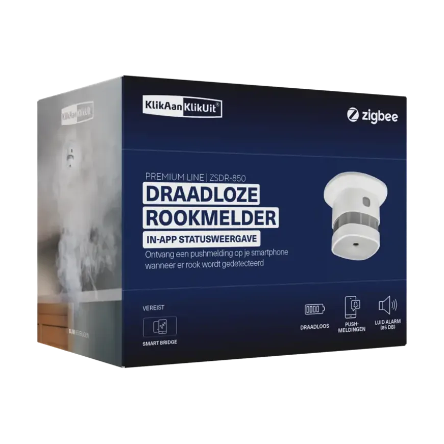 KlikAanKlikUit Trust Smart Home ZSDR-850 Rookmelder Draadloos
