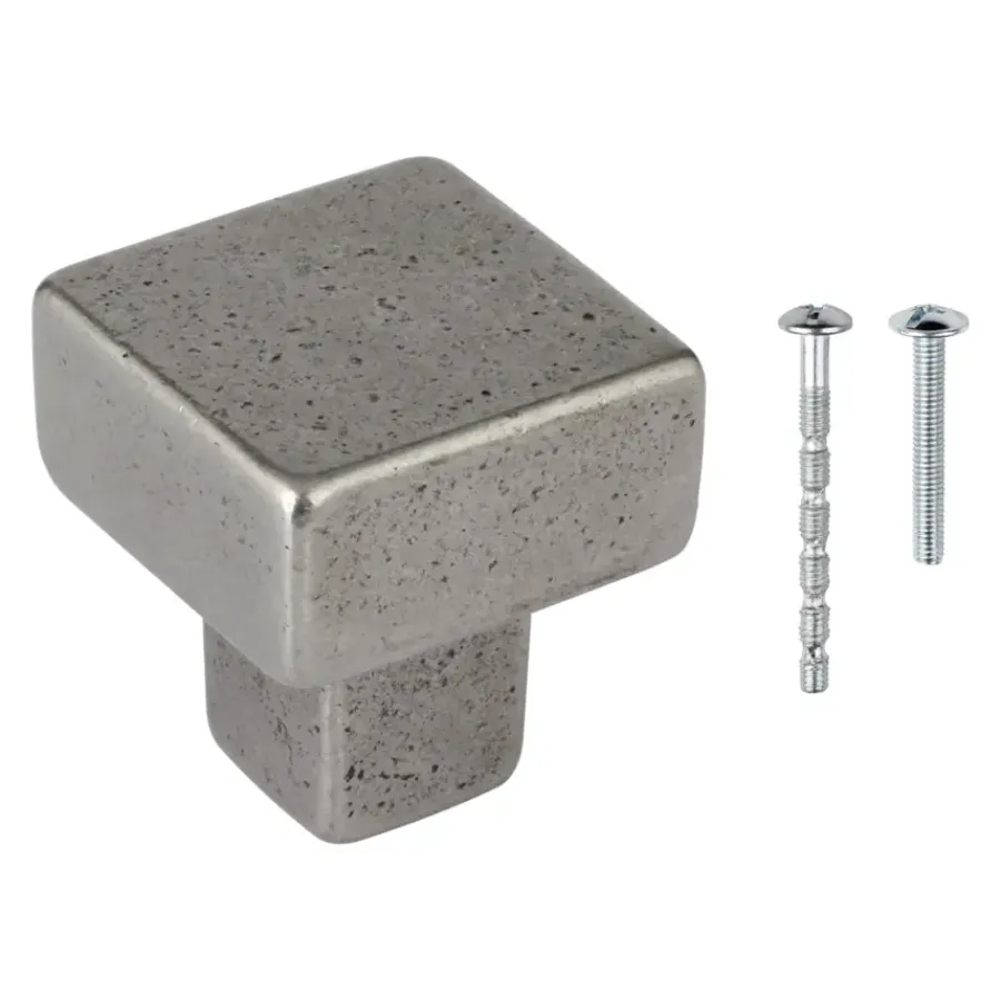 Geen Knop Almar antiek ijzer 31mm
