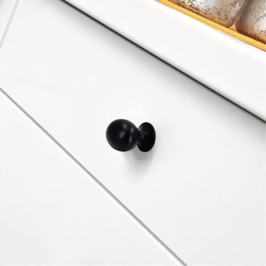 Siro Knop Amber zwart 20mm