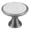 Siro Knop Claudia wit 34mm