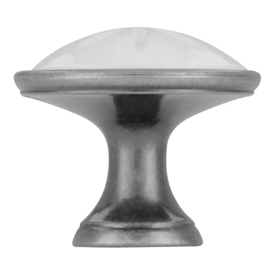 Siro Knop Claudia wit 34mm