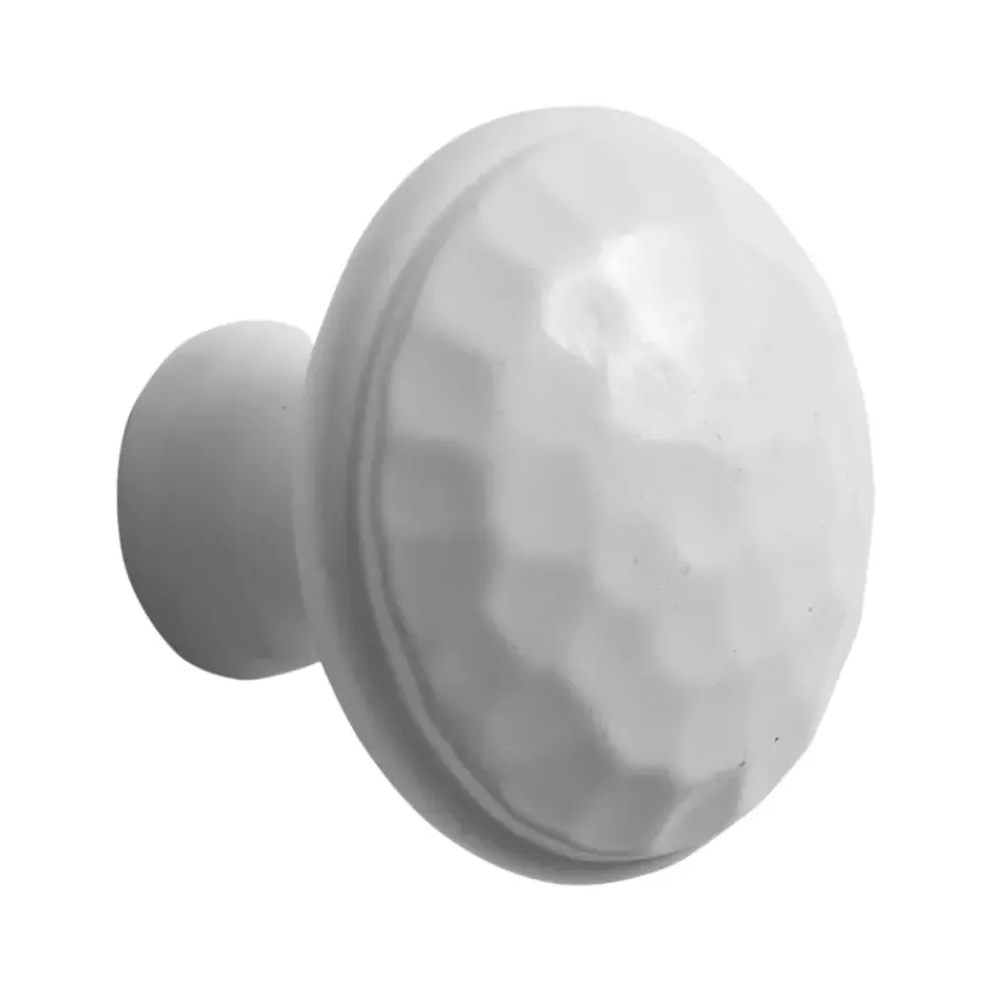 Geen Knop Hamerslag wit 31mm