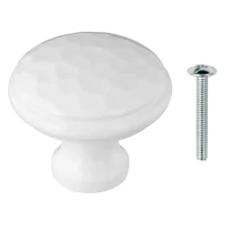 Geen Knop Hamerslag wit 31mm
