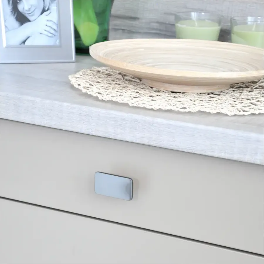 Siro Knop Inge rvs look 58mm