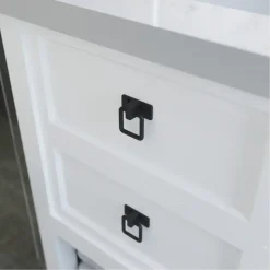 Siro Knop Jasmin zwart 32mm