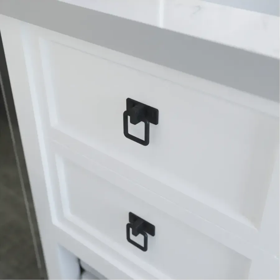 Siro Knop Jasmin zwart 32mm