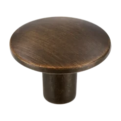 Siro Knop Kaylee messing gezwart 30mm
