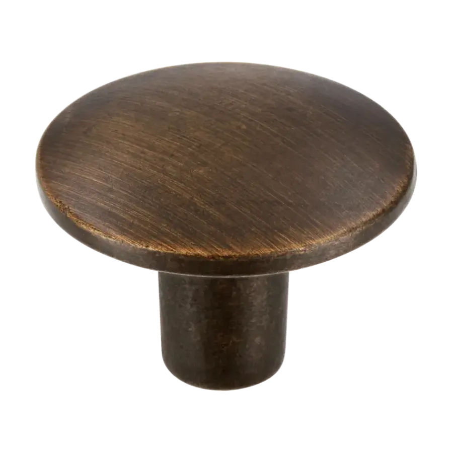 Siro Knop Kaylee messing gezwart 30mm