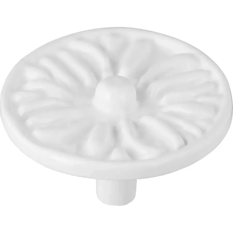Geen Knop Lyam wit 45mm