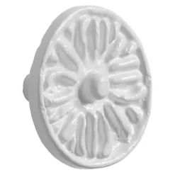 Geen Knop Lyam wit 45mm