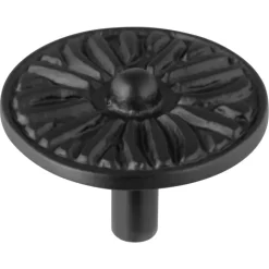 Geen Knop Lyam zwart 45mm