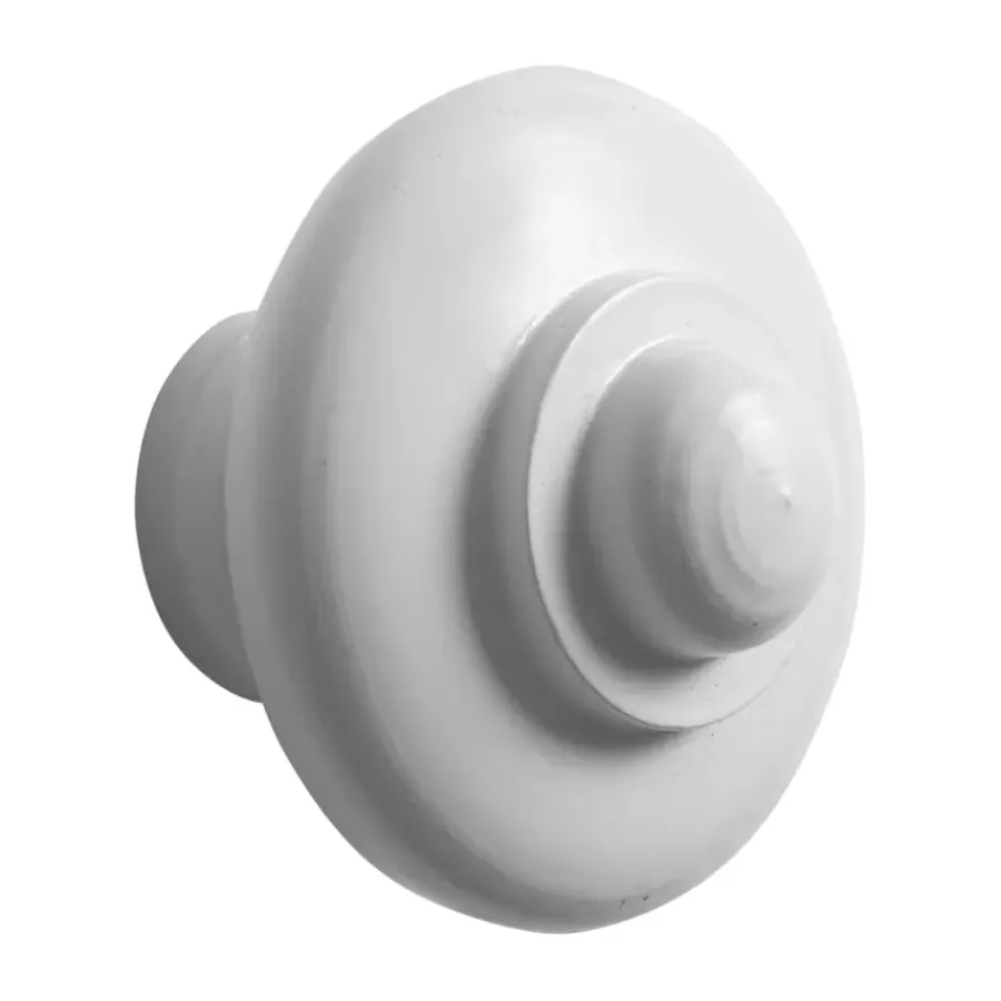 Geen Knop Lydia wit 42 mm