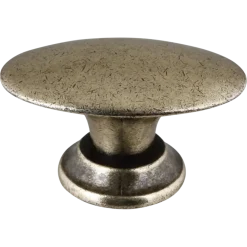 Geen Knop Ovaal messing antiek 33mm