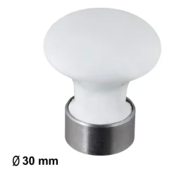 Geen Knop Porselein wit 30mm